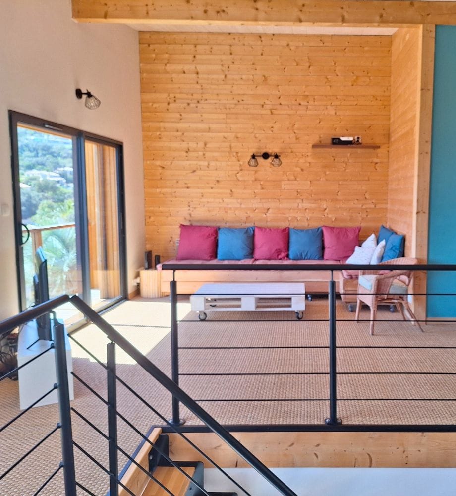 Salon confortable villa Côte d’Azur Salon confortable villa Côte d’Azur