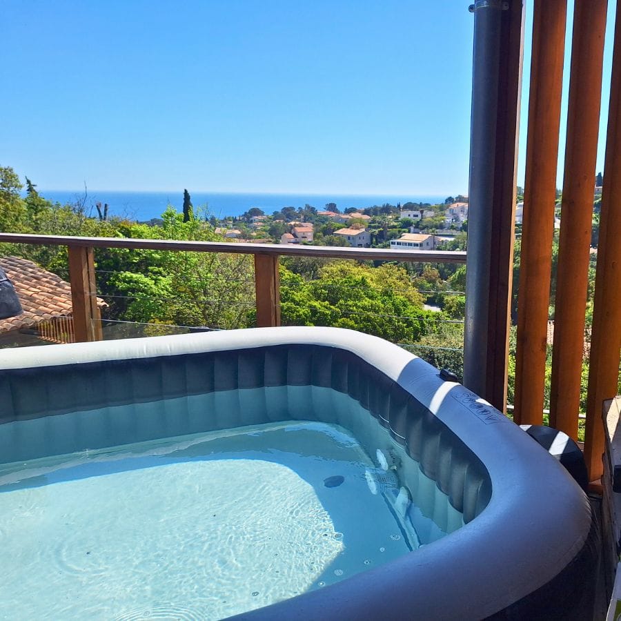 Vue mer depuis la villa à Fréjus